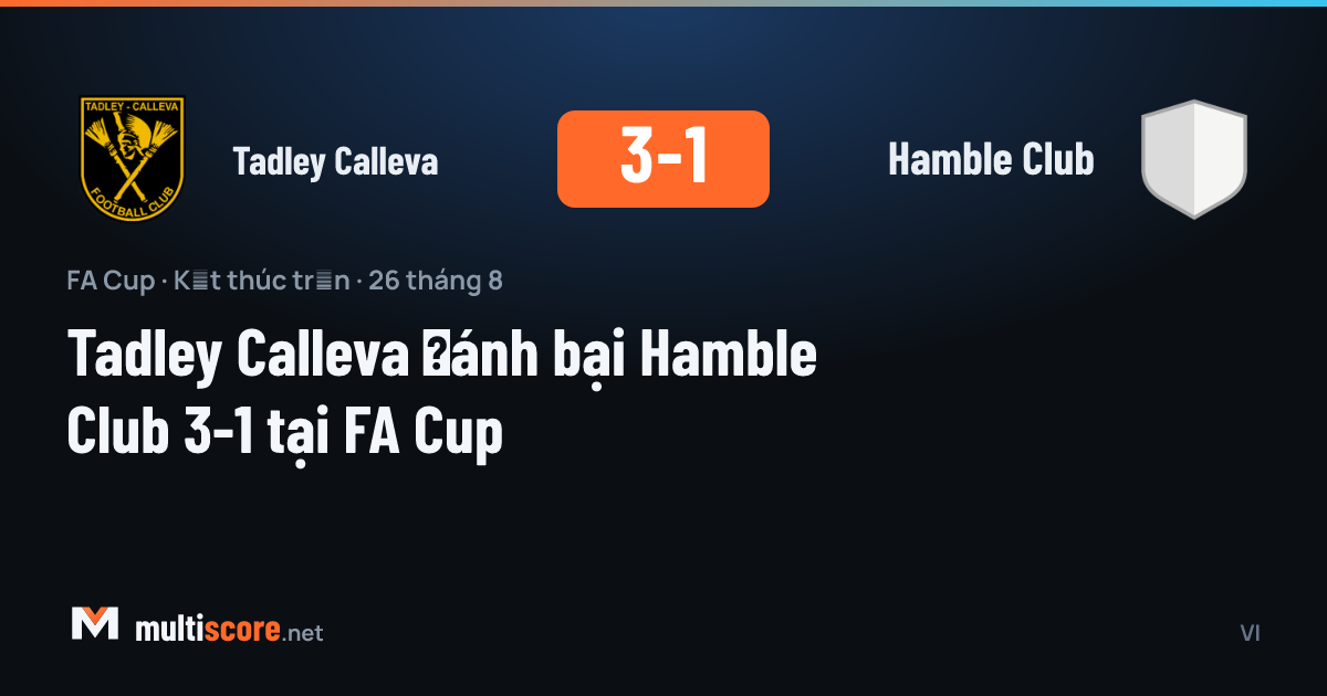 Tadley Calleva ve Hamble Club arasındaki FA Cup maçından bir kare