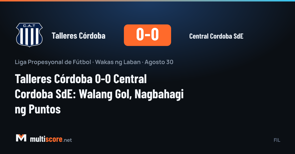 Talleres Córdoba - Central Cordoba SdE