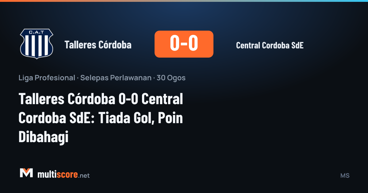 Talleres Córdoba - Central Cordoba SdE