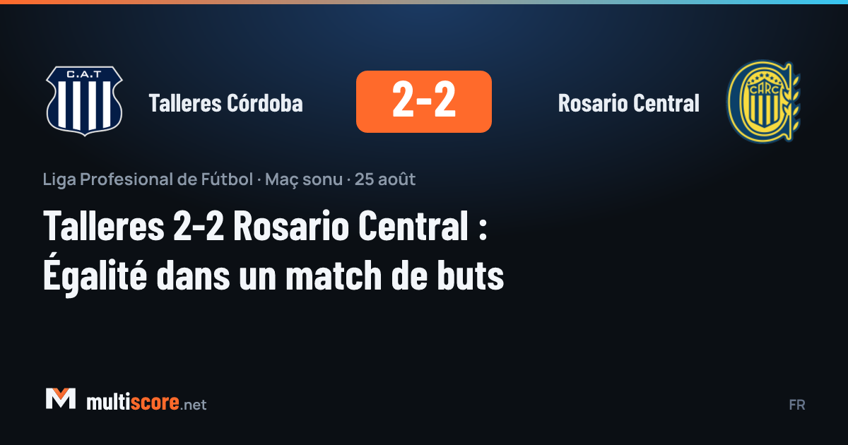 Talleres Córdoba - Rosario Central