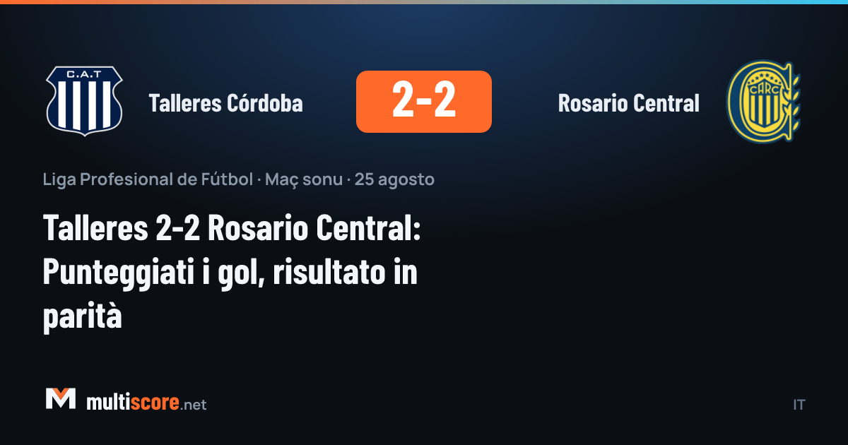 Talleres Córdoba - Rosario Central