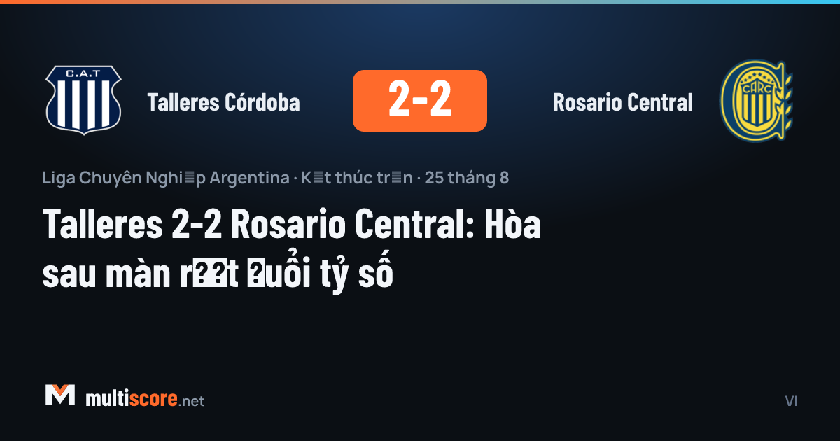 Talleres Córdoba - Rosario Central