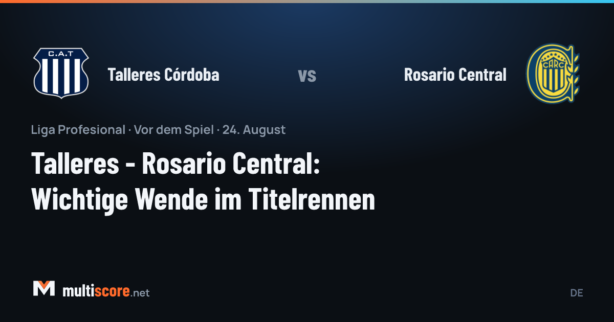 Talleres Córdoba ve Rosario Central futbolcuları saha ortasında karşı karşıya