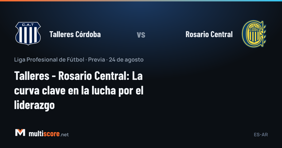 Talleres Córdoba ve Rosario Central futbolcuları saha ortasında karşı karşıya