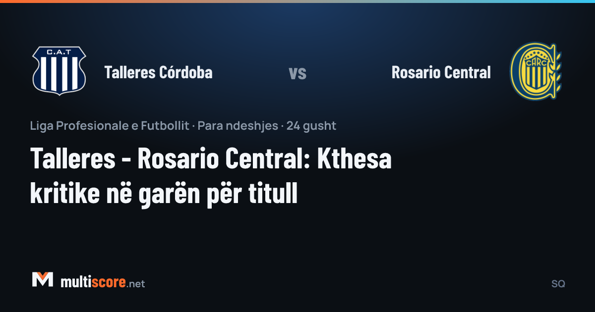 Talleres Córdoba ve Rosario Central futbolcuları saha ortasında karşı karşıya