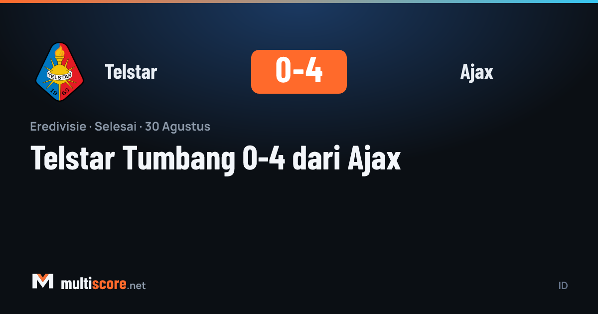 Telstar - Ajax Eredivisie maçı