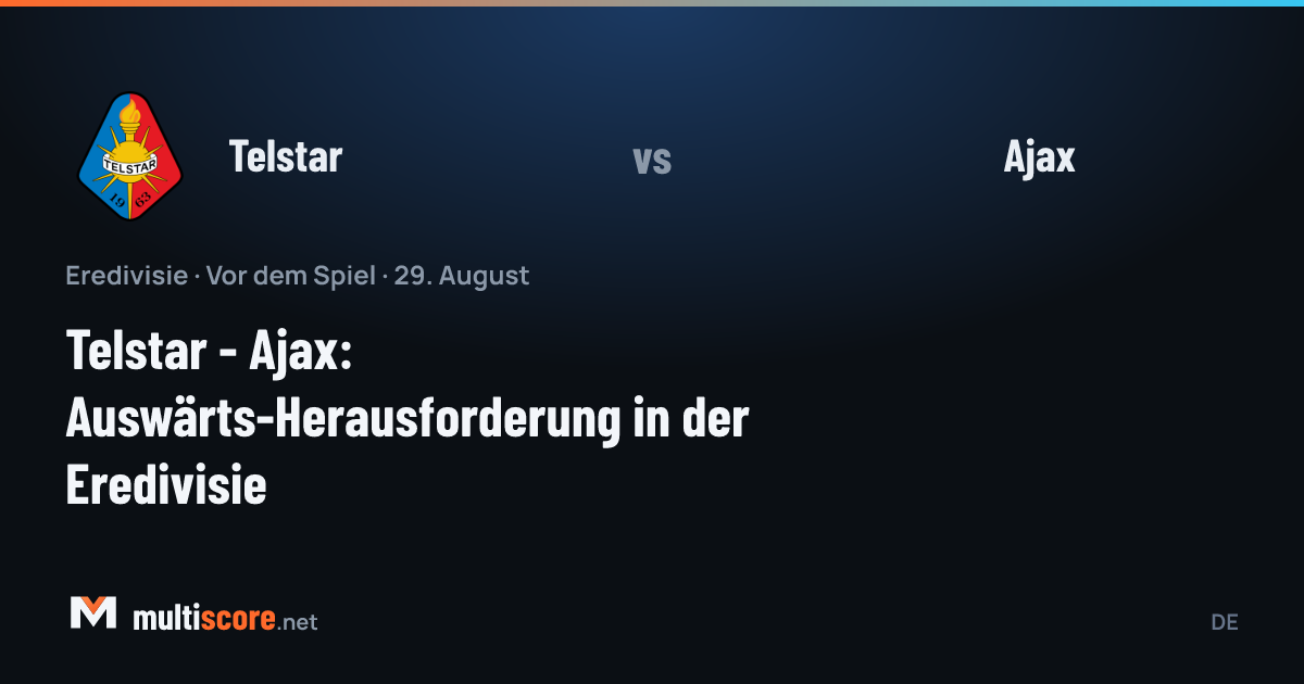 Telstar - Ajax Eredivisie maçı öncesi
