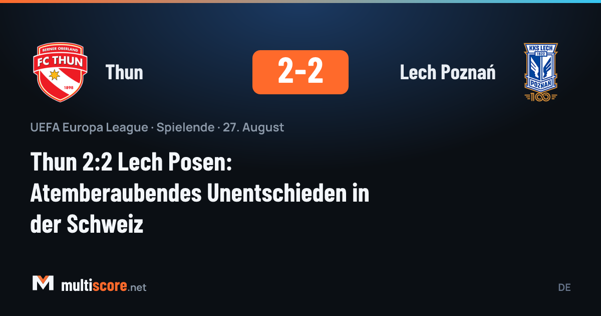 Thun - Lech Poznań