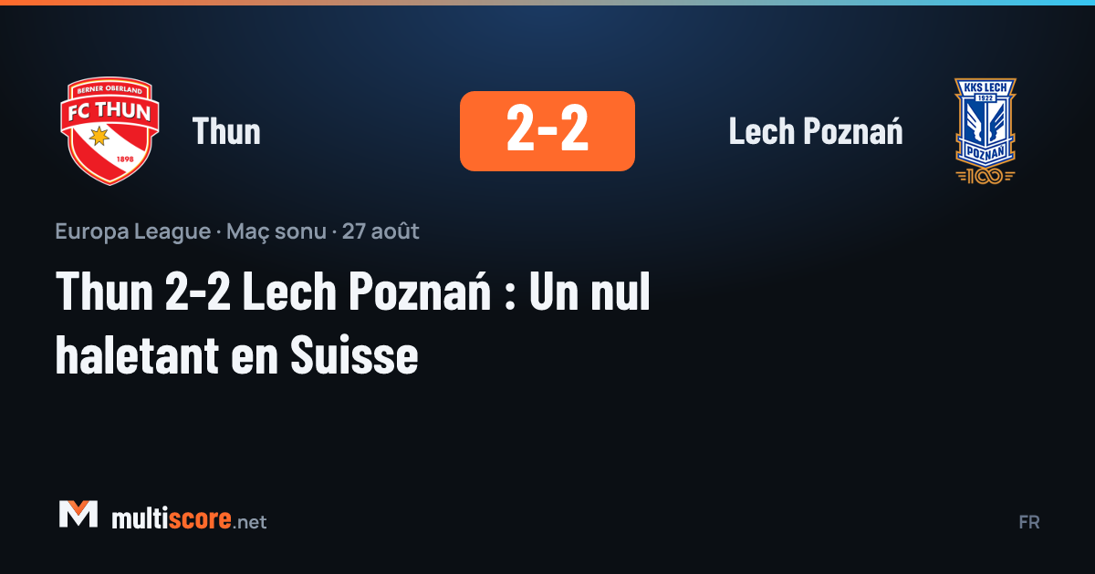 Thun - Lech Poznań