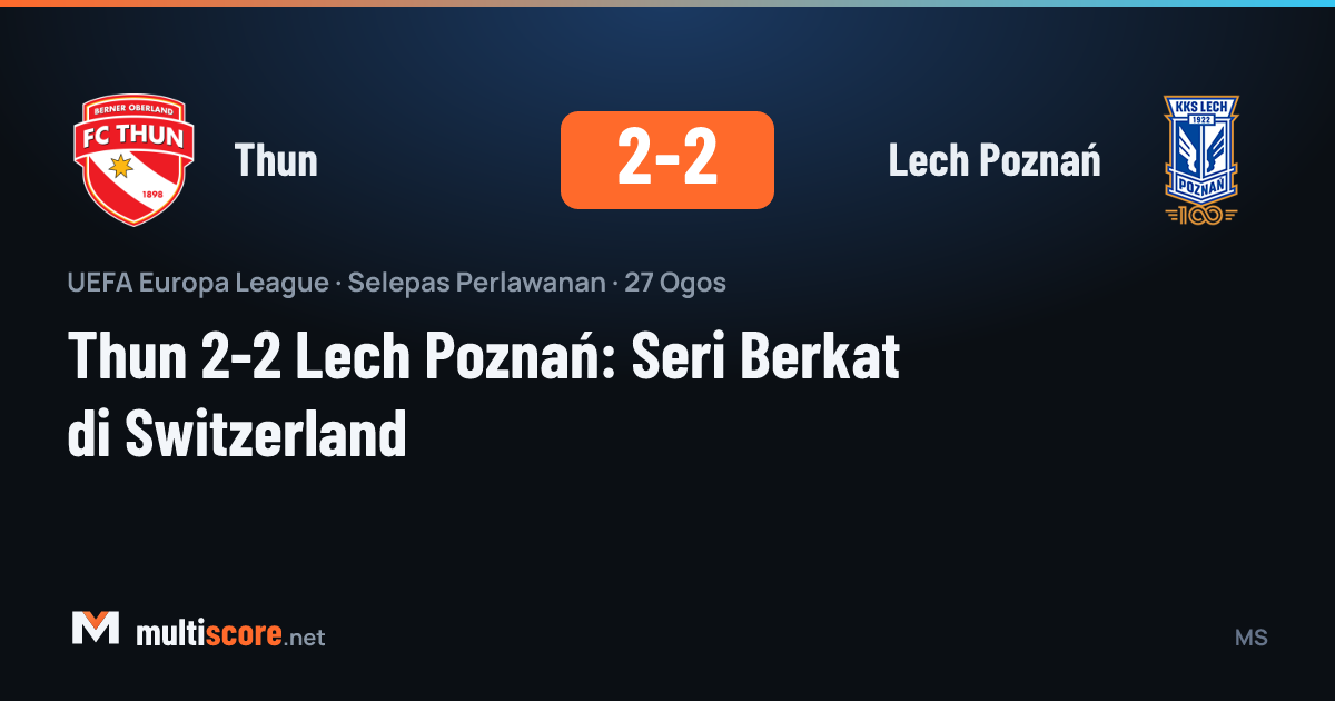 Thun - Lech Poznań