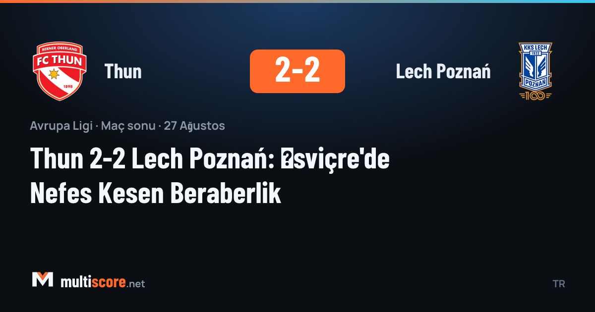 Thun - Lech Poznań