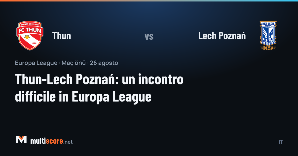 Thun - Lech Poznań