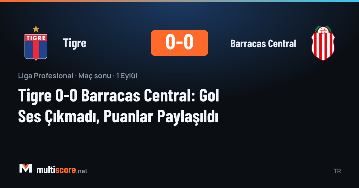 Tigre - Barracas Central