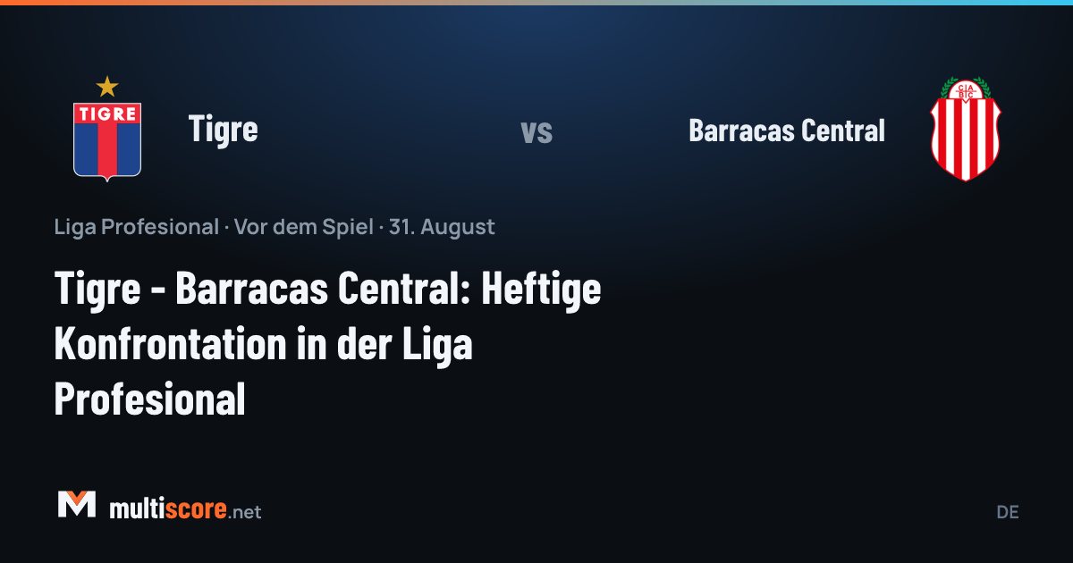 Tigre - Barracas Central maç öncesi