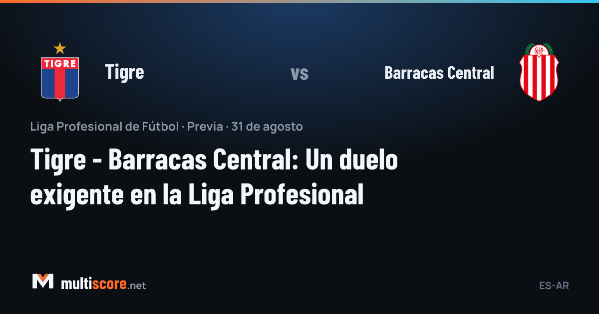 Tigre - Barracas Central maç öncesi