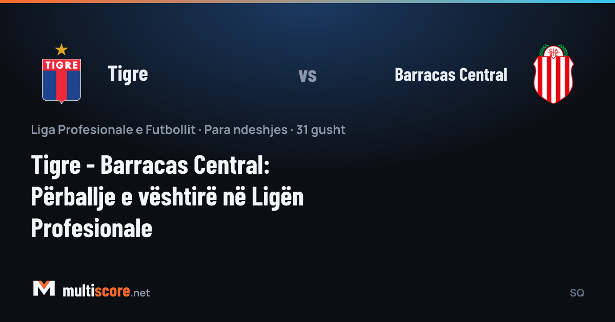 Tigre - Barracas Central maç öncesi