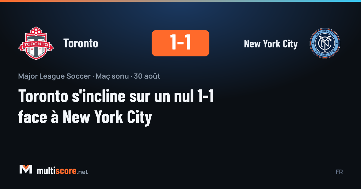 Toronto New York City MLS maçı