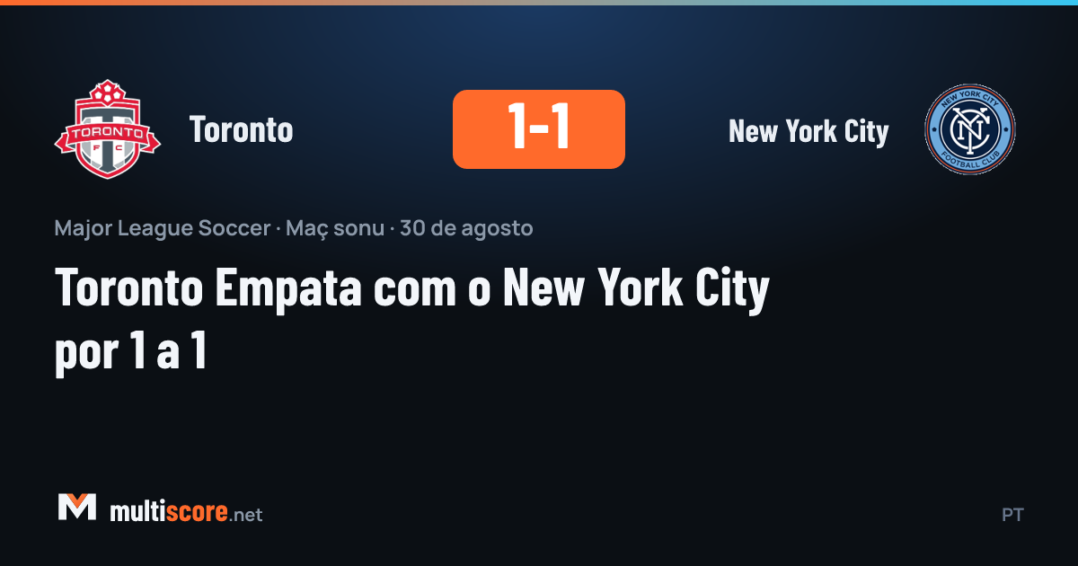 Toronto New York City MLS maçı