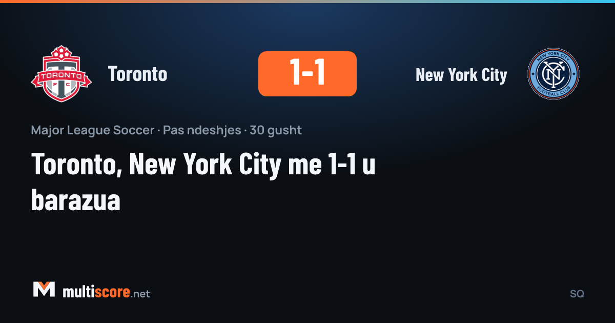Toronto New York City MLS maçı