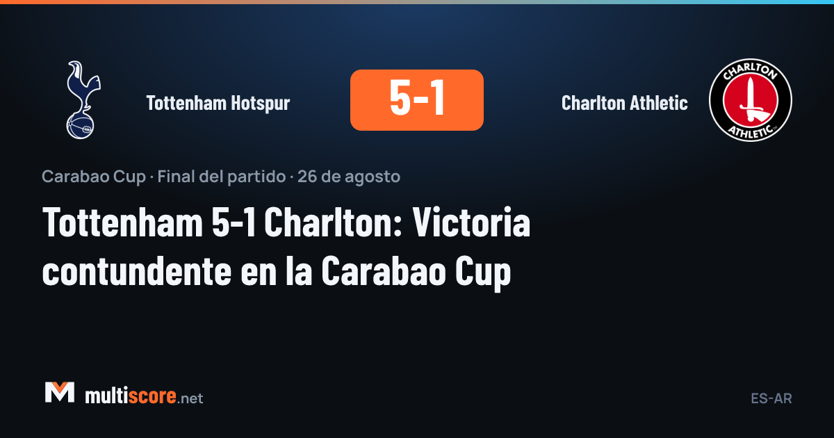 Tottenham Hotspur - Charlton Athletic Carabao Cup maçı