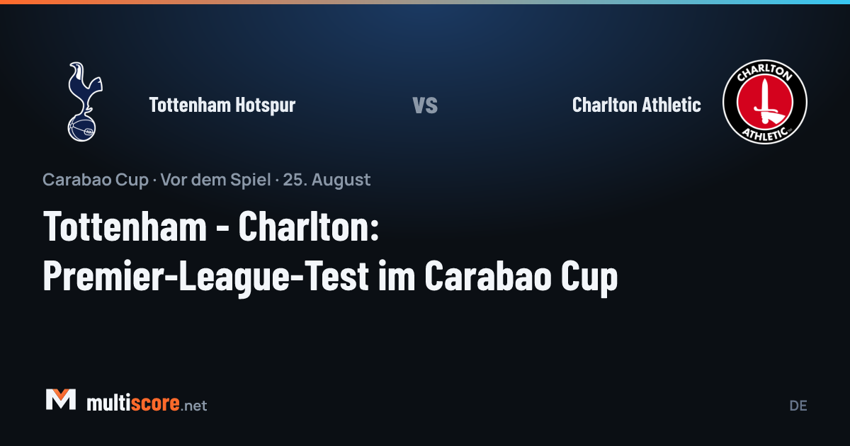 Tottenham Hotspur - Charlton Athletic