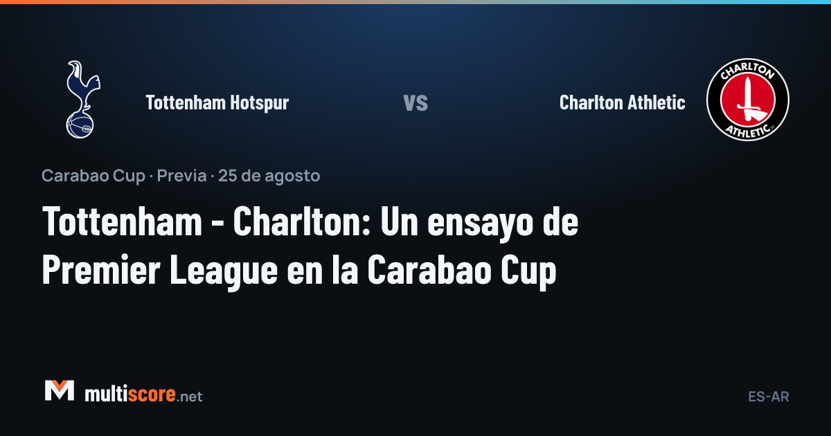 Tottenham Hotspur - Charlton Athletic
