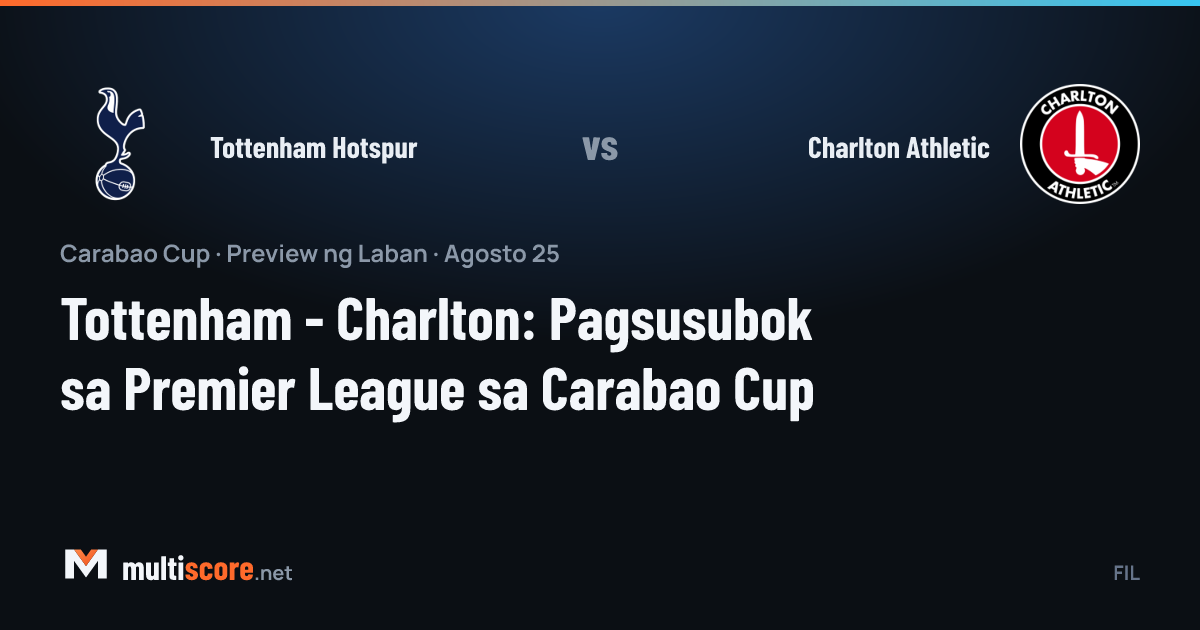 Tottenham Hotspur - Charlton Athletic