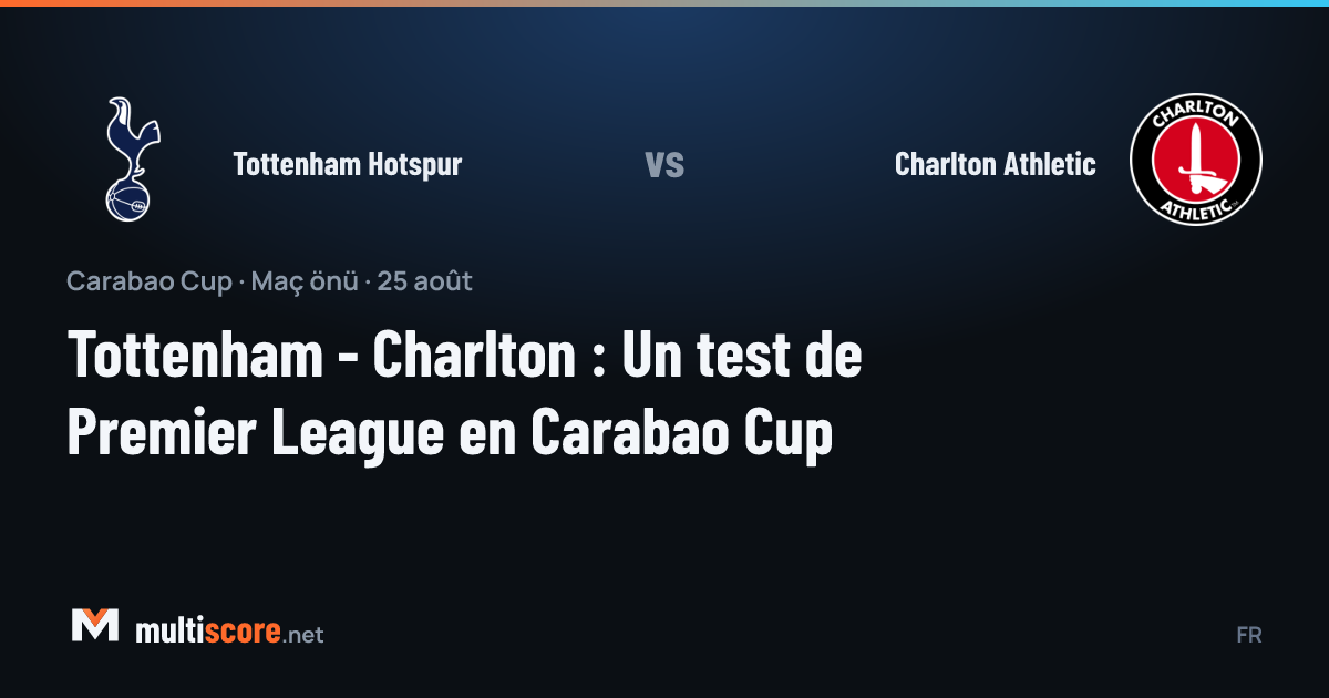 Tottenham Hotspur - Charlton Athletic