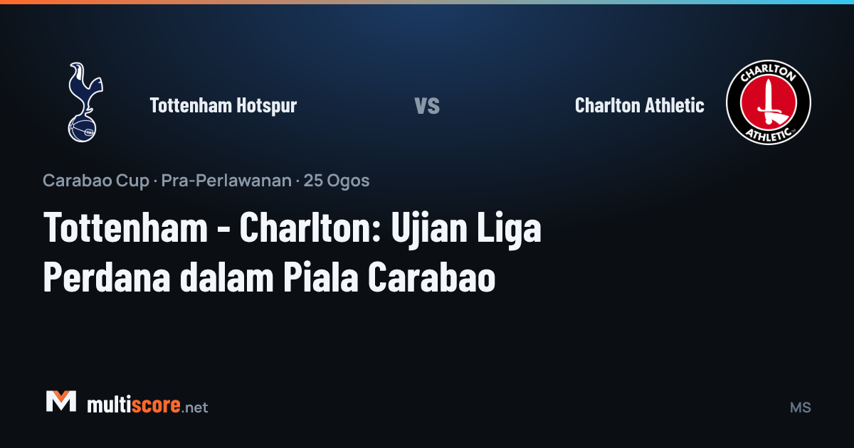 Tottenham Hotspur - Charlton Athletic