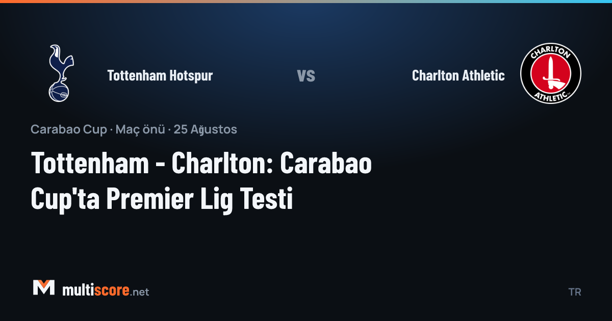 Tottenham Hotspur - Charlton Athletic