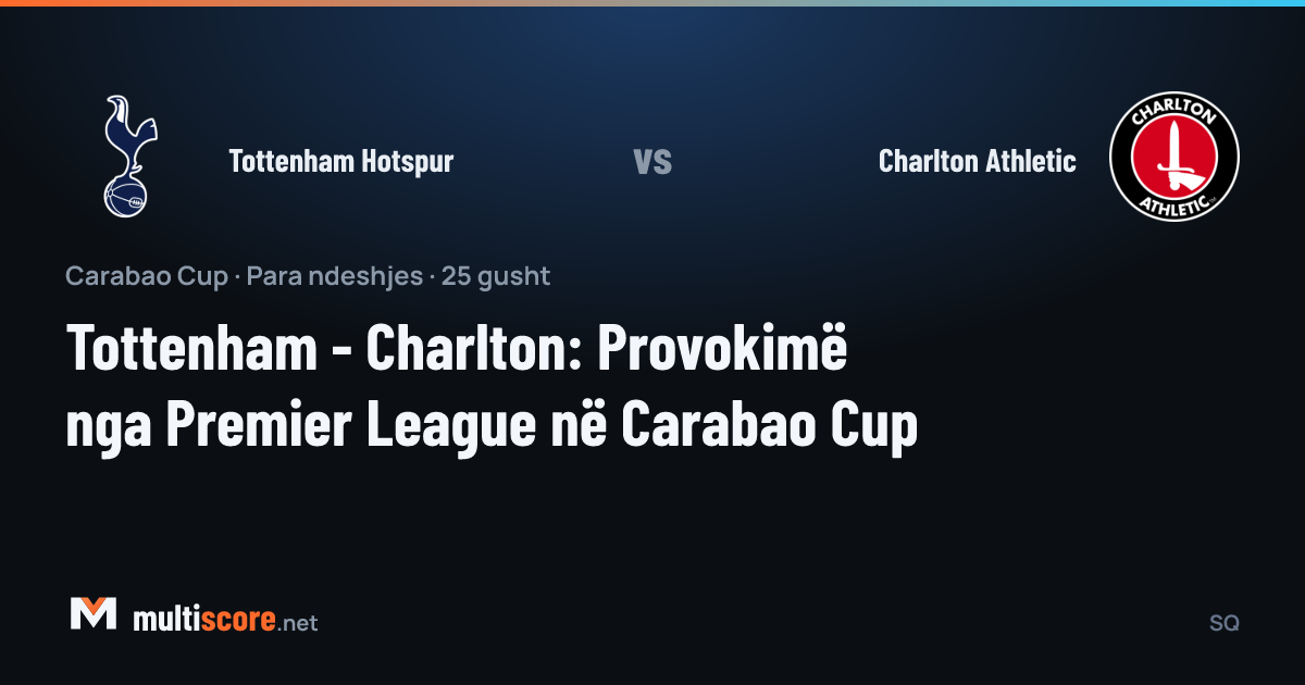 Tottenham Hotspur - Charlton Athletic