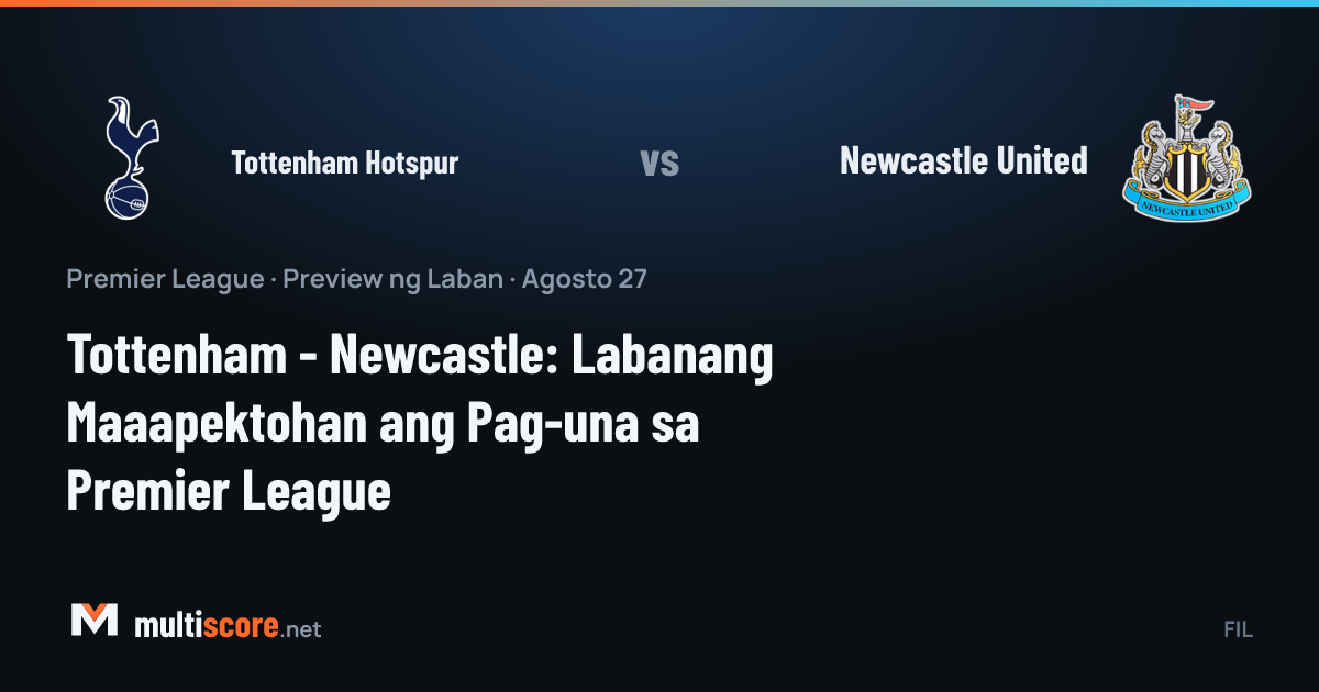 Tottenham Hotspur ve Newcastle United formalarıyla futbolcular, Premier League maç öncesi sahada
