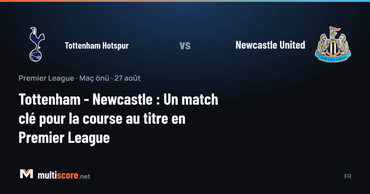 Tottenham Hotspur ve Newcastle United formalarıyla futbolcular, Premier League maç öncesi sahada