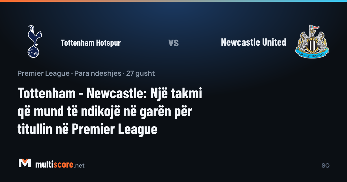 Tottenham Hotspur ve Newcastle United formalarıyla futbolcular, Premier League maç öncesi sahada