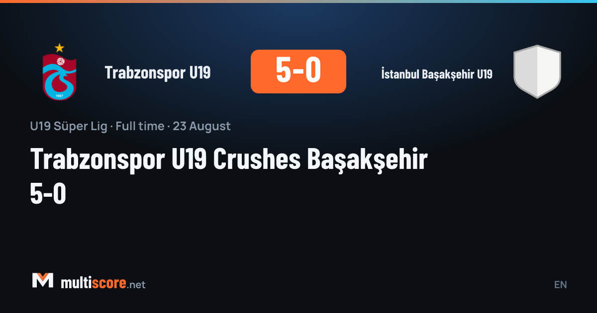 Trabzonspor U19 - İstanbul Başakşehir U19