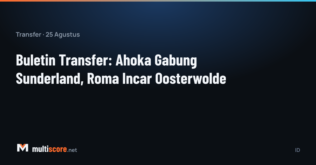 Transfer bülteni: Jules Ahoka, Jayden Oosterwolde, Dejan Joveljić ve Michele Di Gregorio transfer haberleri görseli