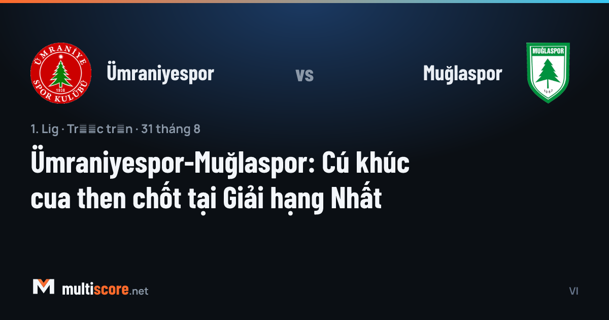 Ümraniyespor - Muğlaspor