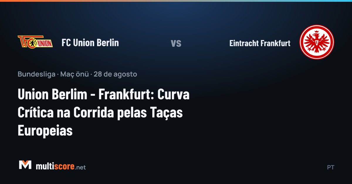 Union Berlin ve Eintracht Frankfurt oyuncuları Bundesliga maçında mücadele ediyor