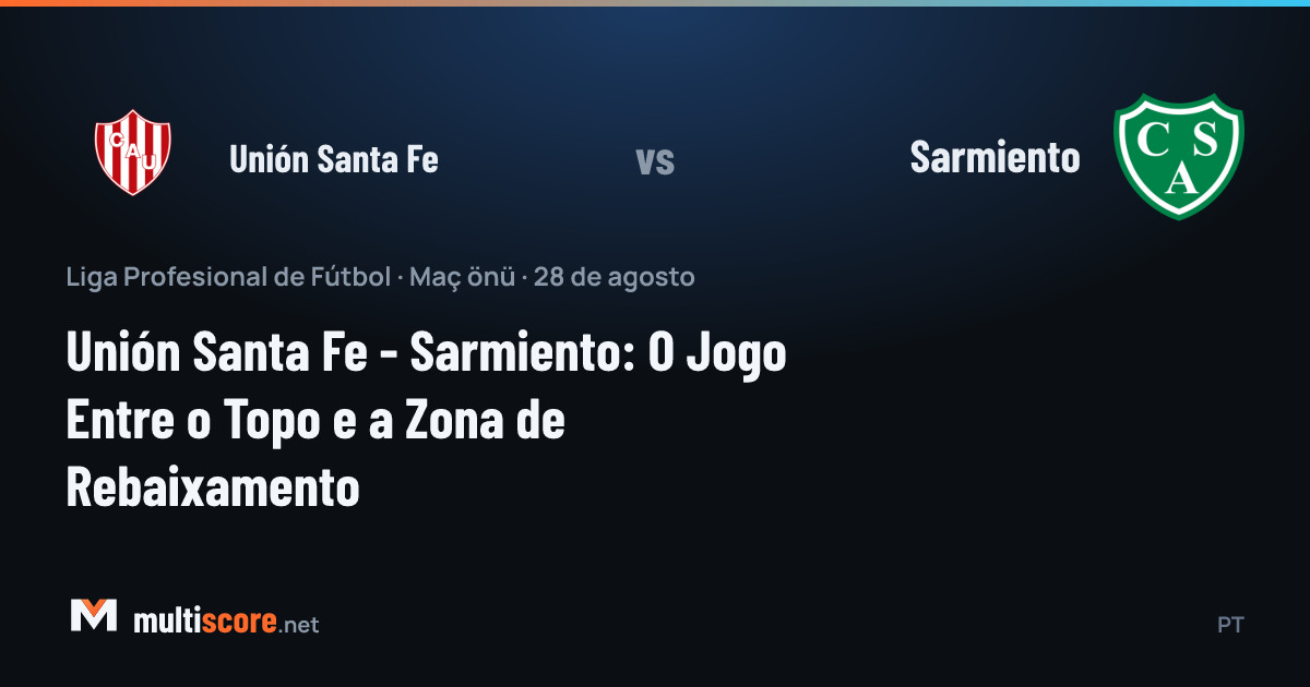 Unión Santa Fe ve Sarmiento futbolcuları maç önünde sahaya çıkıyor