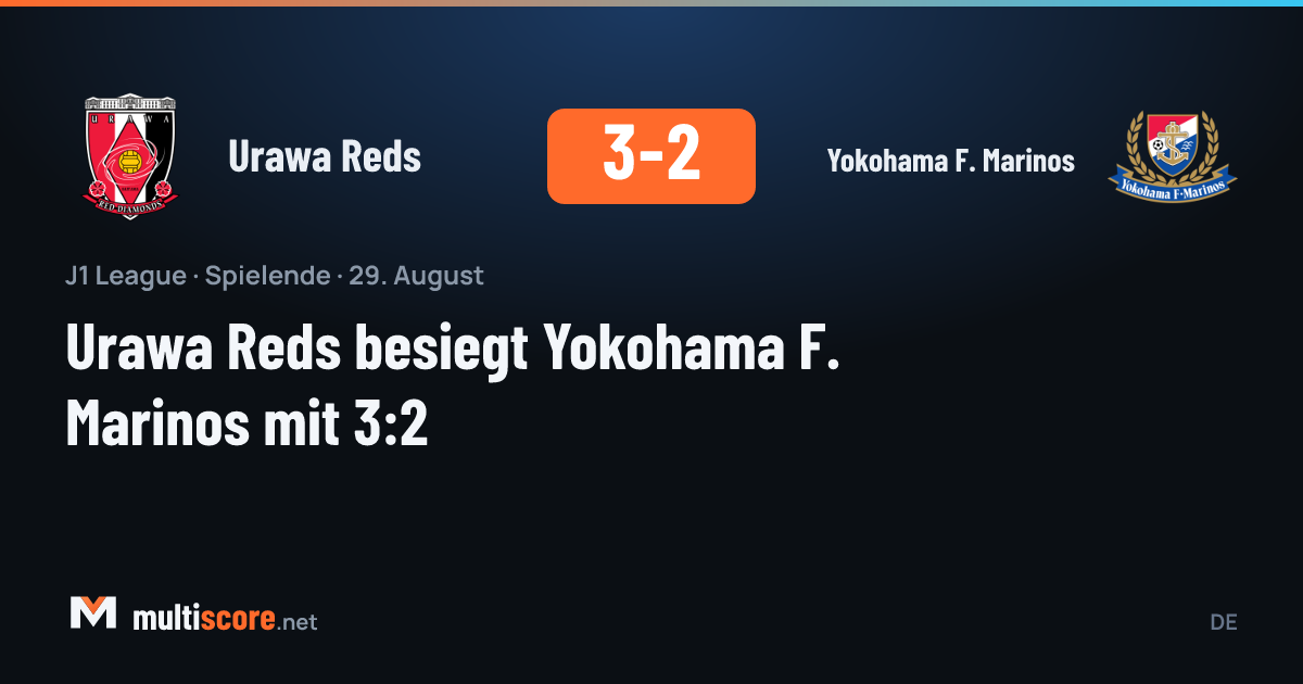 Urawa Reds - Yokohama F. Marinos maçından bir kare, J1 League