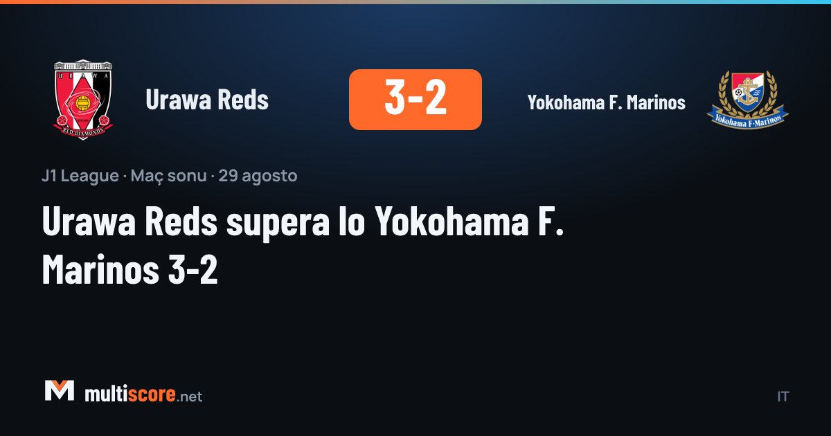 Urawa Reds - Yokohama F. Marinos maçından bir kare, J1 League