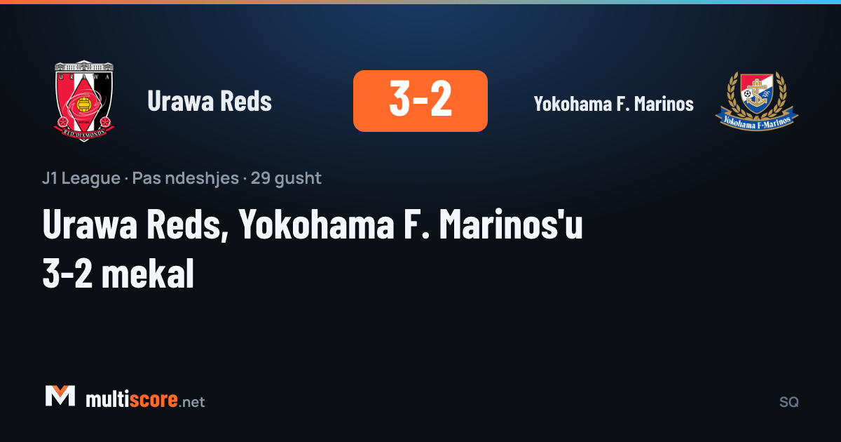 Urawa Reds - Yokohama F. Marinos maçından bir kare, J1 League