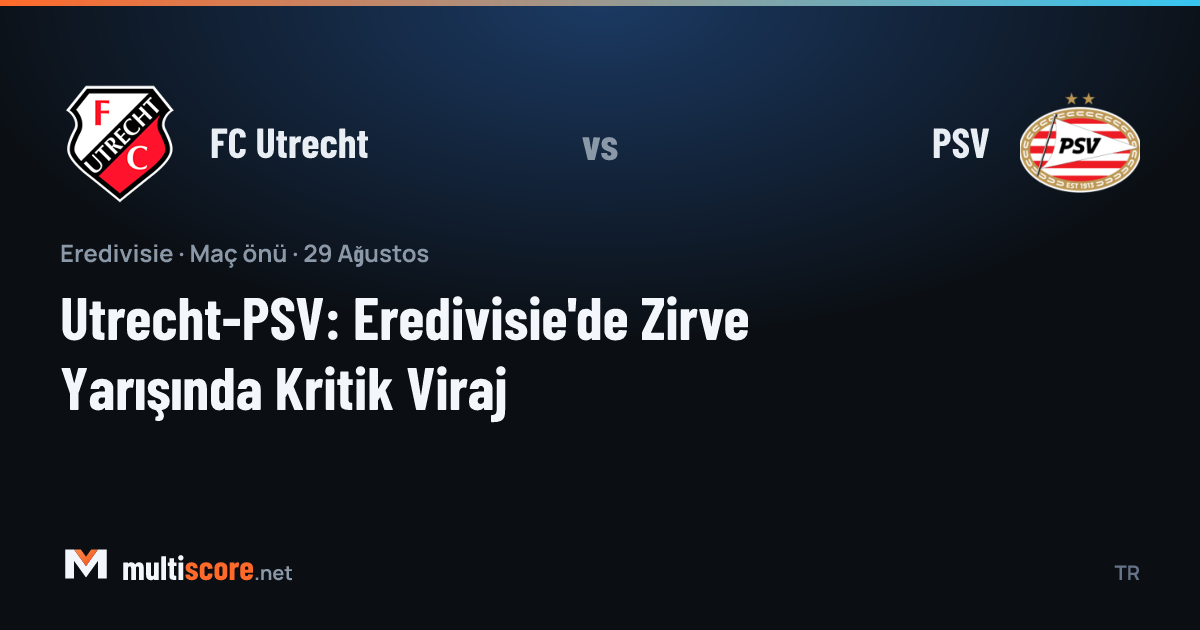FC Utrecht ve PSV oyuncuları Eredivisie maçında mücadele ederken