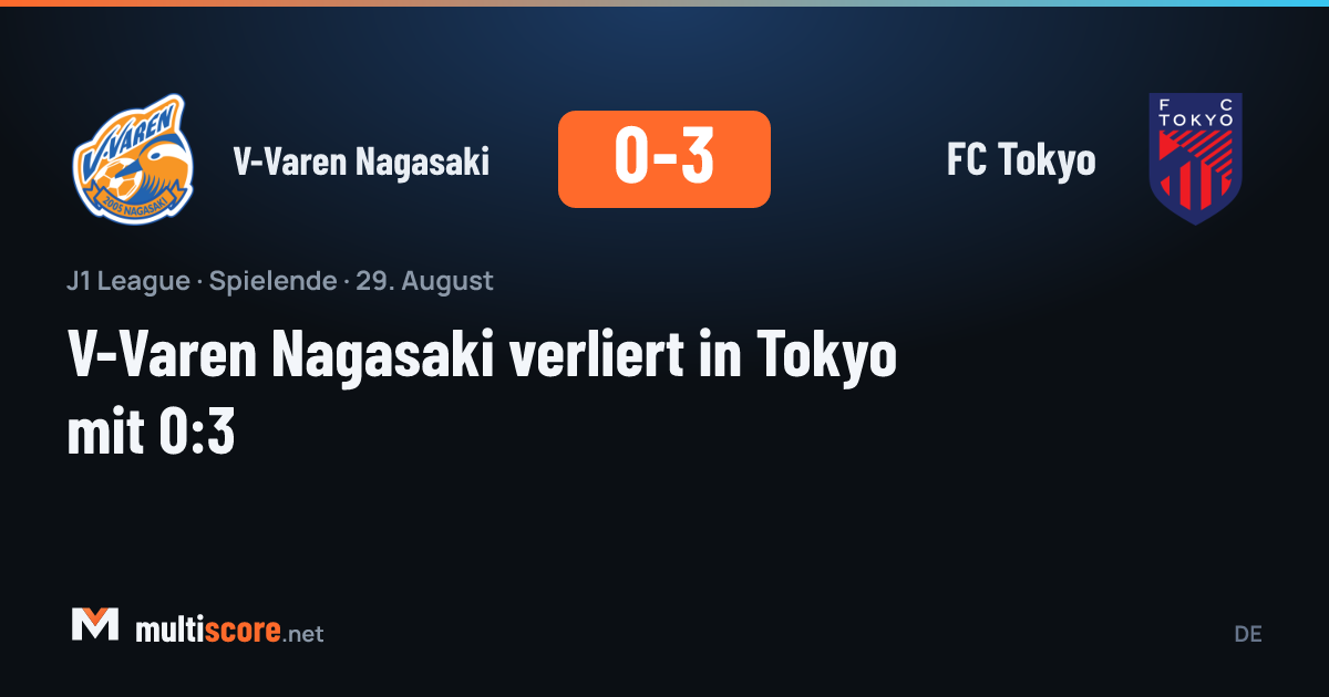 V-Varen Nagasaki - FC Tokyo J1 League maçı
