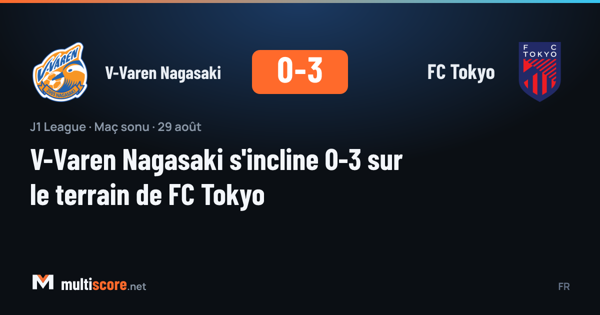 V-Varen Nagasaki - FC Tokyo J1 League maçı