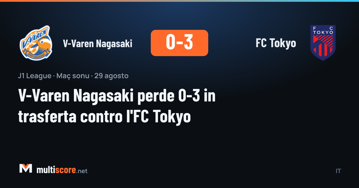 V-Varen Nagasaki - FC Tokyo J1 League maçı