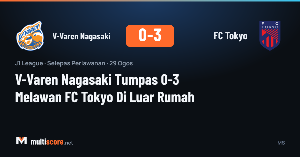 V-Varen Nagasaki - FC Tokyo J1 League maçı