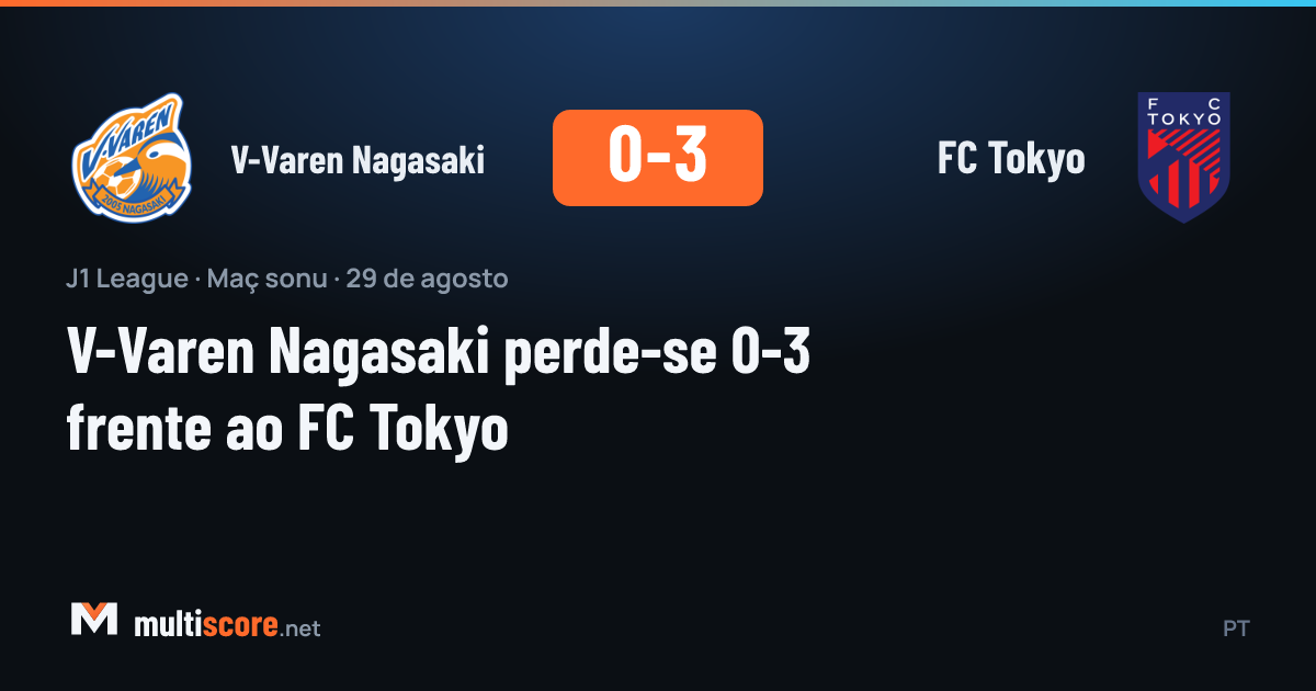 V-Varen Nagasaki - FC Tokyo J1 League maçı