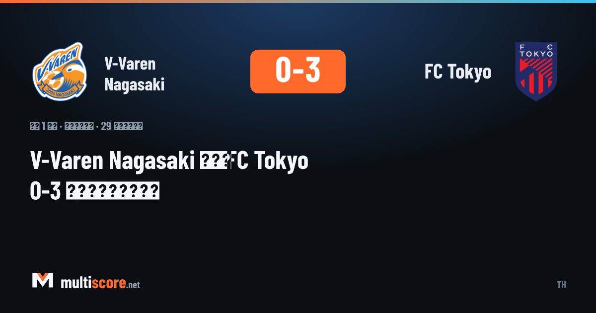 V-Varen Nagasaki - FC Tokyo J1 League maçı