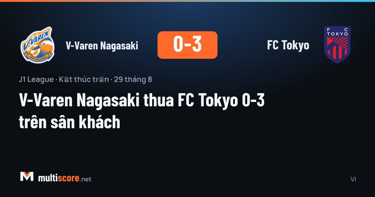 V-Varen Nagasaki - FC Tokyo J1 League maçı